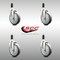Service Caster 5 Inch 316SS Thermoplastic Rubber Swivel 1-1/4 Inch Expanding Stem Caster Set SCC-SS316EX20S514-TPRB-114-4 - alternate 2